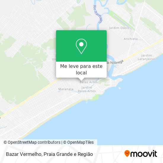 Bazar Vermelho mapa
