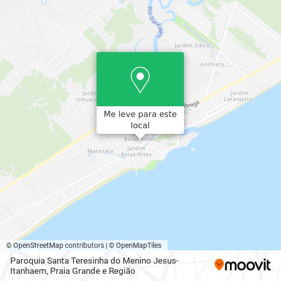 Paroquia Santa Teresinha do Menino Jesus-Itanhaem mapa