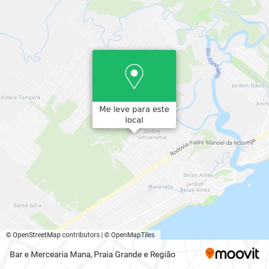 Bar e Mercearia Mana mapa
