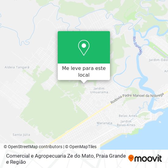 Comercial e Agropecuaria Ze do Mato mapa