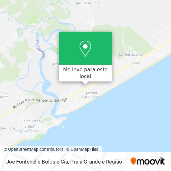 Joe Fontenelle Bolos e Cia mapa