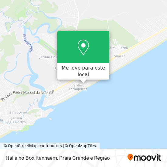 Italia no Box Itanhaem mapa