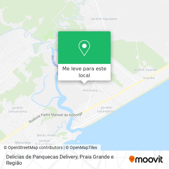 Delicias de Panquecas Delivery mapa