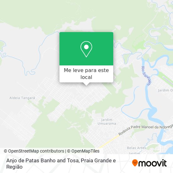 Anjo de Patas Banho and Tosa mapa