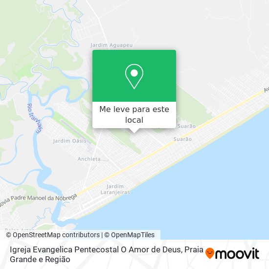 Igreja Evangelica Pentecostal O Amor de Deus mapa