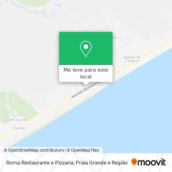 Roma Restaurante e Pizzaria mapa