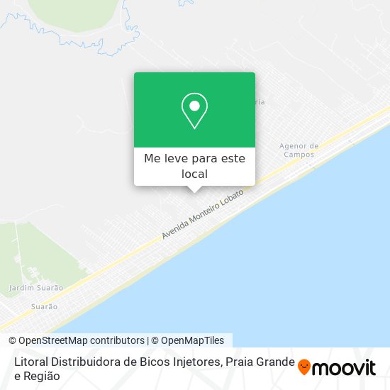 Litoral Distribuidora de Bicos Injetores mapa