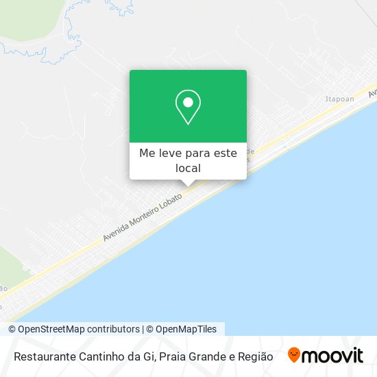 Restaurante Cantinho da Gi mapa