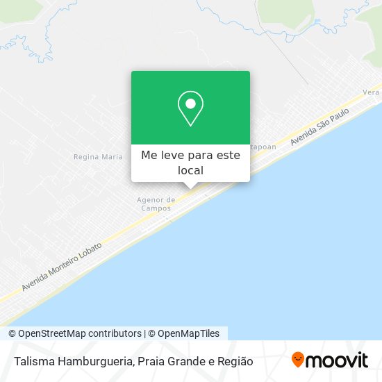 Talisma Hamburgueria mapa