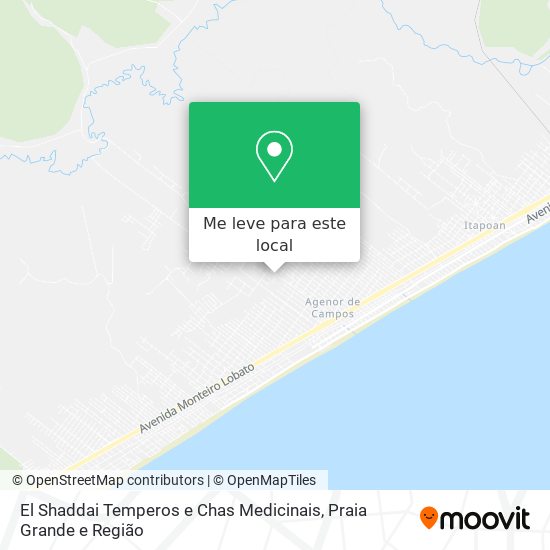 El Shaddai Temperos e Chas Medicinais mapa