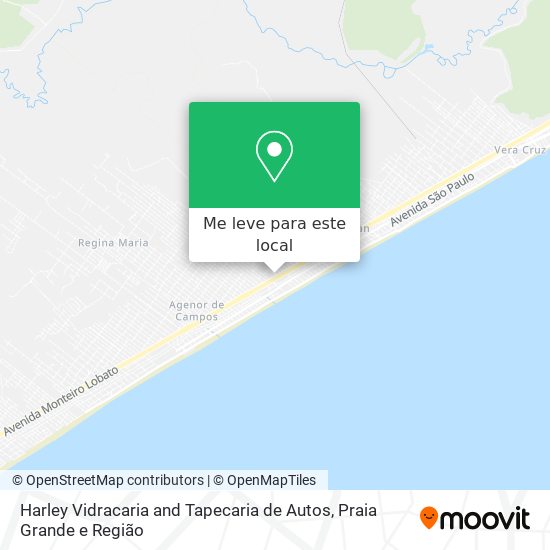 Harley Vidracaria and Tapecaria de Autos mapa