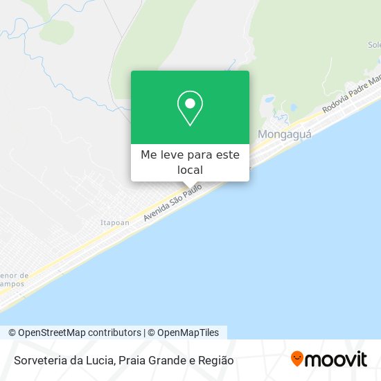 Sorveteria da Lucia mapa