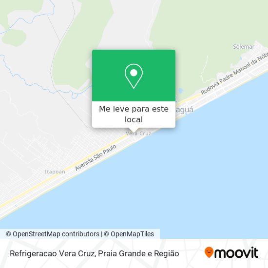 Refrigeracao Vera Cruz mapa