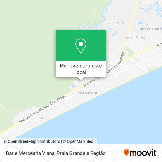Bar e Mercearia Viana mapa