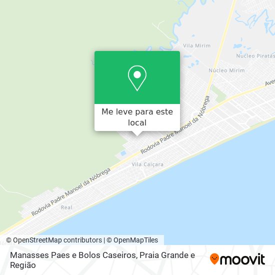 Manasses Paes e Bolos Caseiros mapa