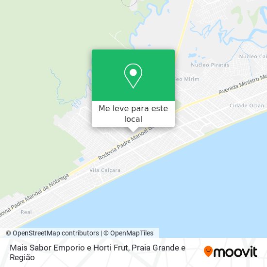 Mais Sabor Emporio e Horti Frut mapa