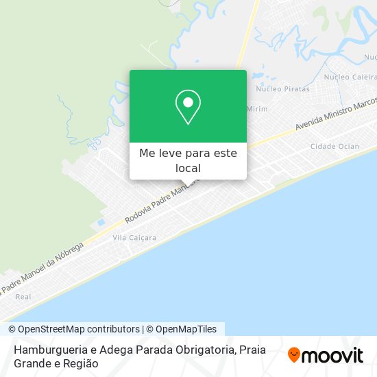 Hamburgueria e Adega Parada Obrigatoria mapa