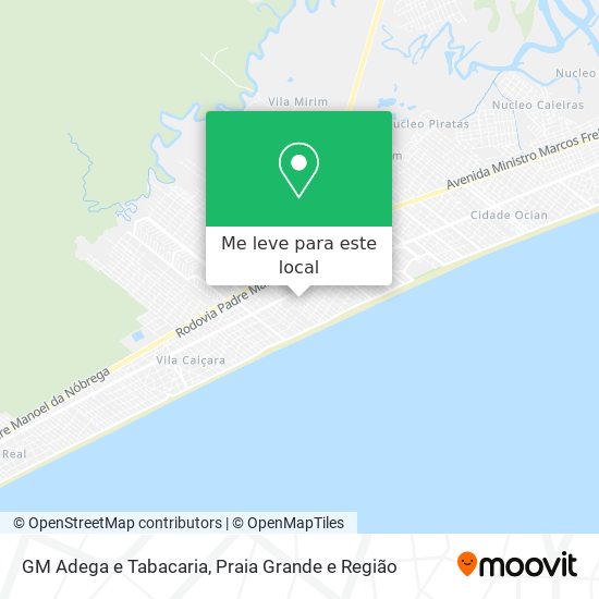 GM Adega e Tabacaria mapa