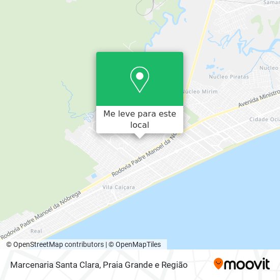 Marcenaria Santa Clara mapa