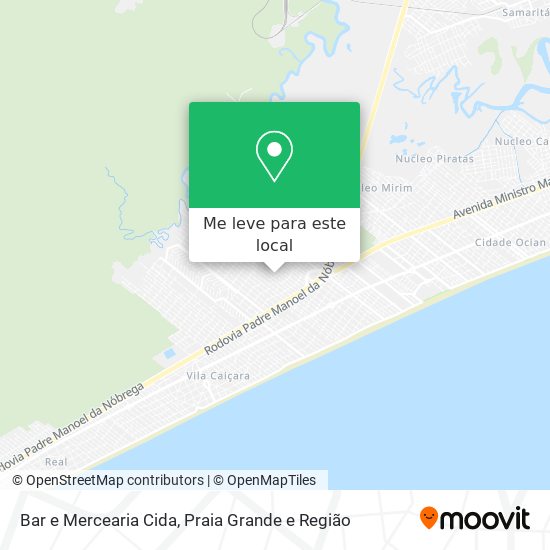 Bar e Mercearia Cida mapa