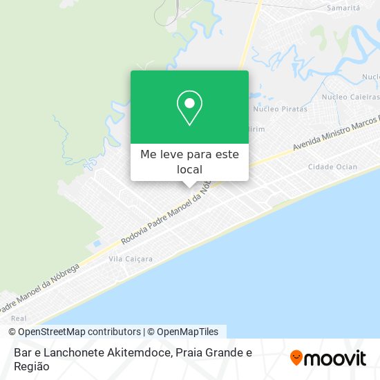 Bar e Lanchonete Akitemdoce mapa
