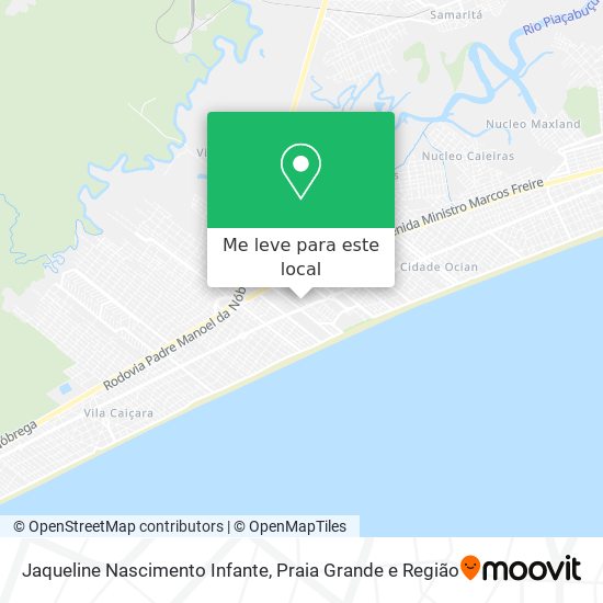 Jaqueline Nascimento Infante mapa