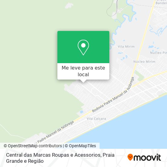 Central das Marcas Roupas e Acessorios mapa