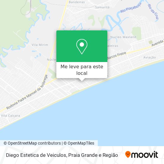 Diego Estetica de Veiculos mapa