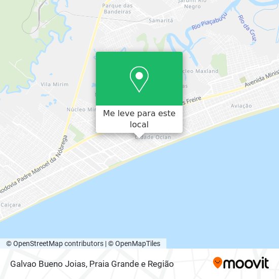 Galvao Bueno Joias mapa