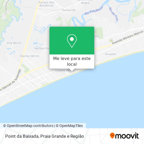 Point da Baixada mapa