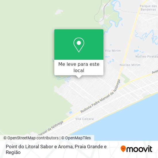 Point do Litoral Sabor e Aroma mapa