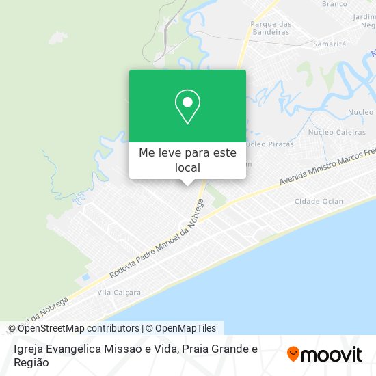 Igreja Evangelica Missao e Vida mapa