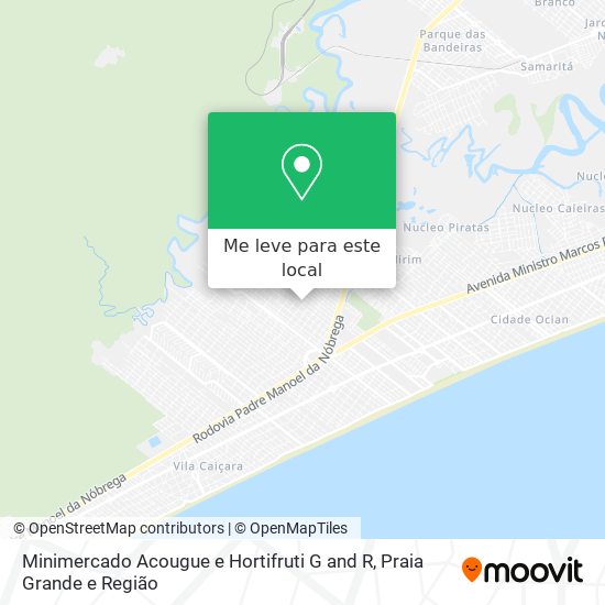 Minimercado Acougue e Hortifruti G and R mapa