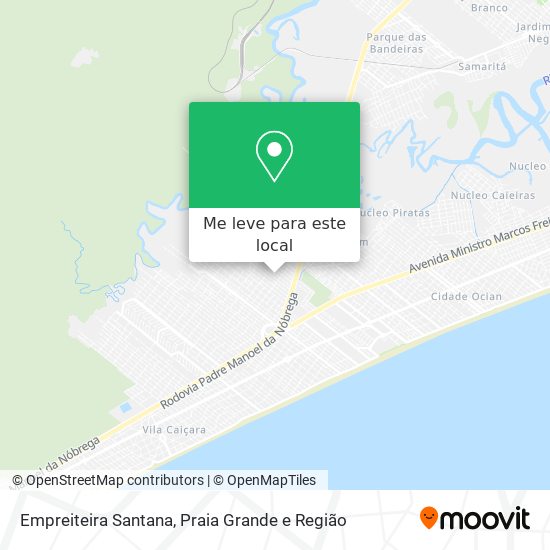 Empreiteira Santana mapa