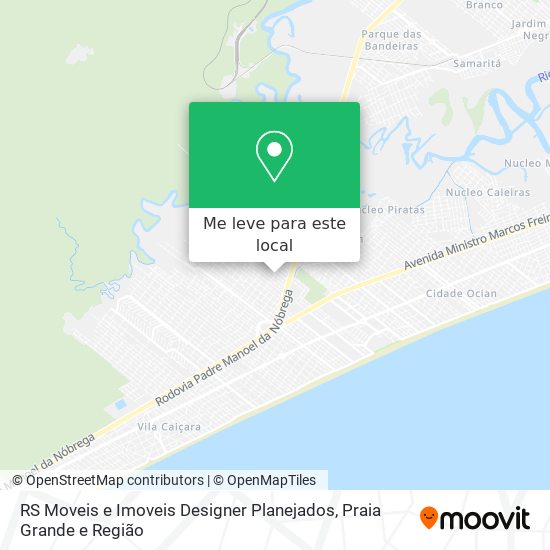 RS Moveis e Imoveis Designer Planejados mapa