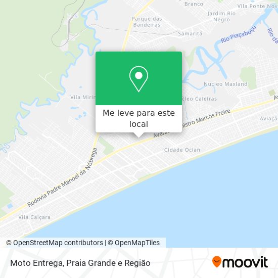 Moto Entrega mapa