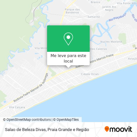 Salao de Beleza Divas mapa