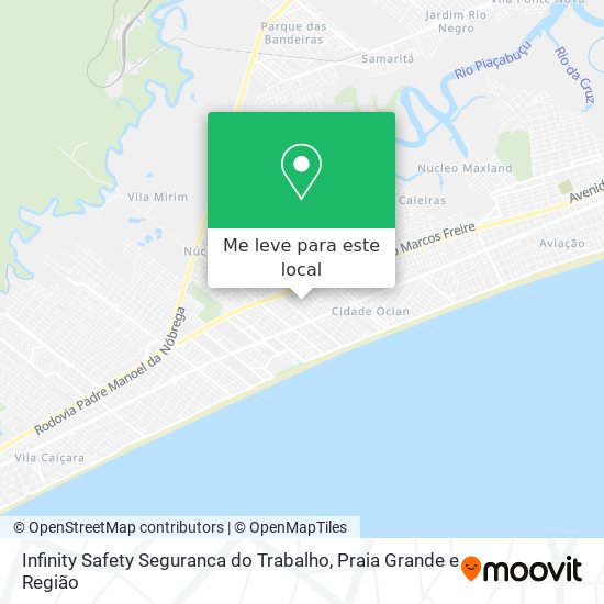 Infinity Safety Seguranca do Trabalho mapa