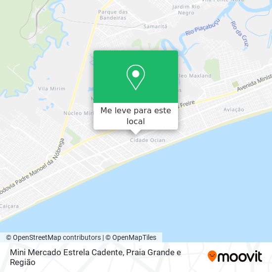 Mini Mercado Estrela Cadente mapa