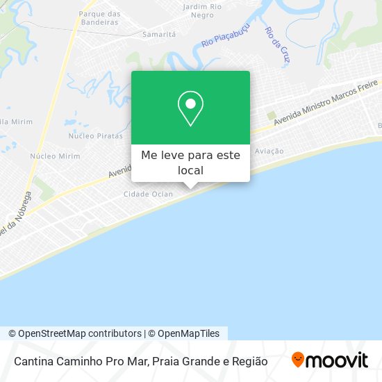 Cantina Caminho Pro Mar mapa