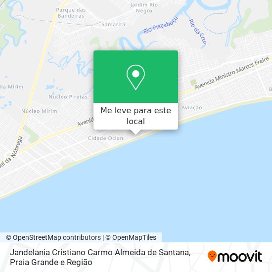 Jandelania Cristiano Carmo Almeida de Santana mapa