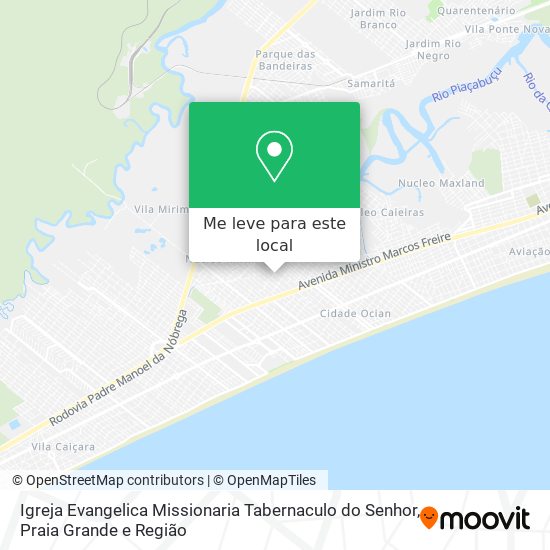Igreja Evangelica Missionaria Tabernaculo do Senhor mapa