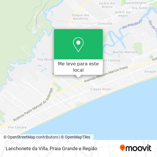 Lanchonete da Villa mapa