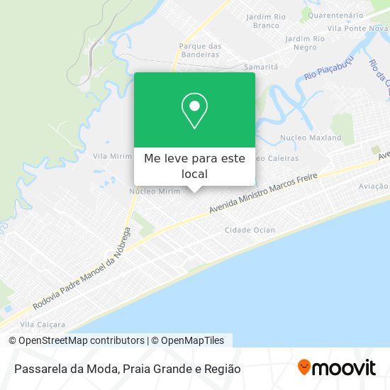 Passarela da Moda mapa