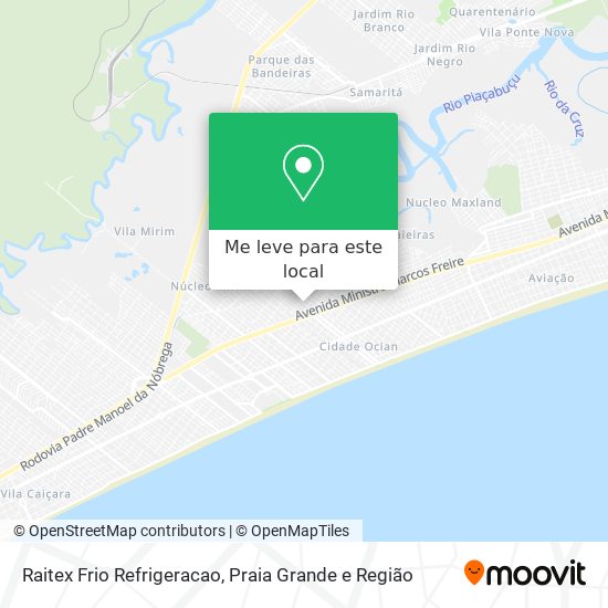 Raitex Frio Refrigeracao mapa