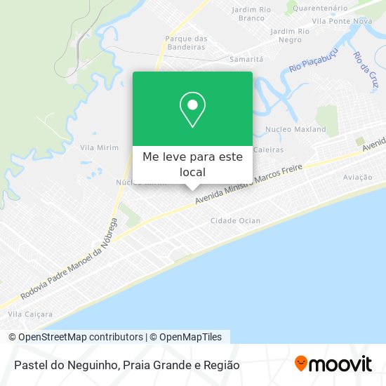Pastel do Neguinho mapa