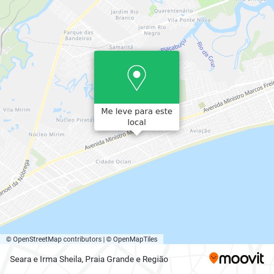 Seara e Irma Sheila mapa