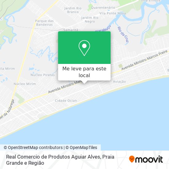 Real Comercio de Produtos Aguiar Alves mapa