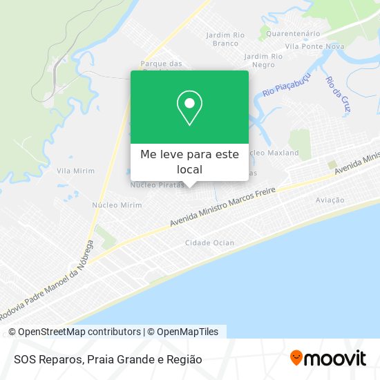 SOS Reparos mapa