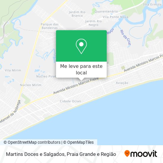 Martins Doces e Salgados mapa